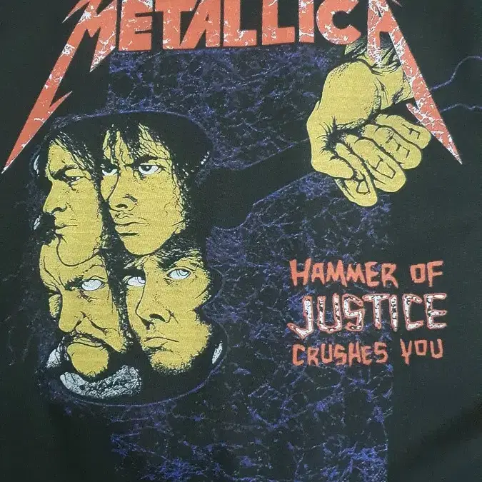 새제품)메탈리카 Metallica 코튼100 고급프린팅양면 반팔티셔츠