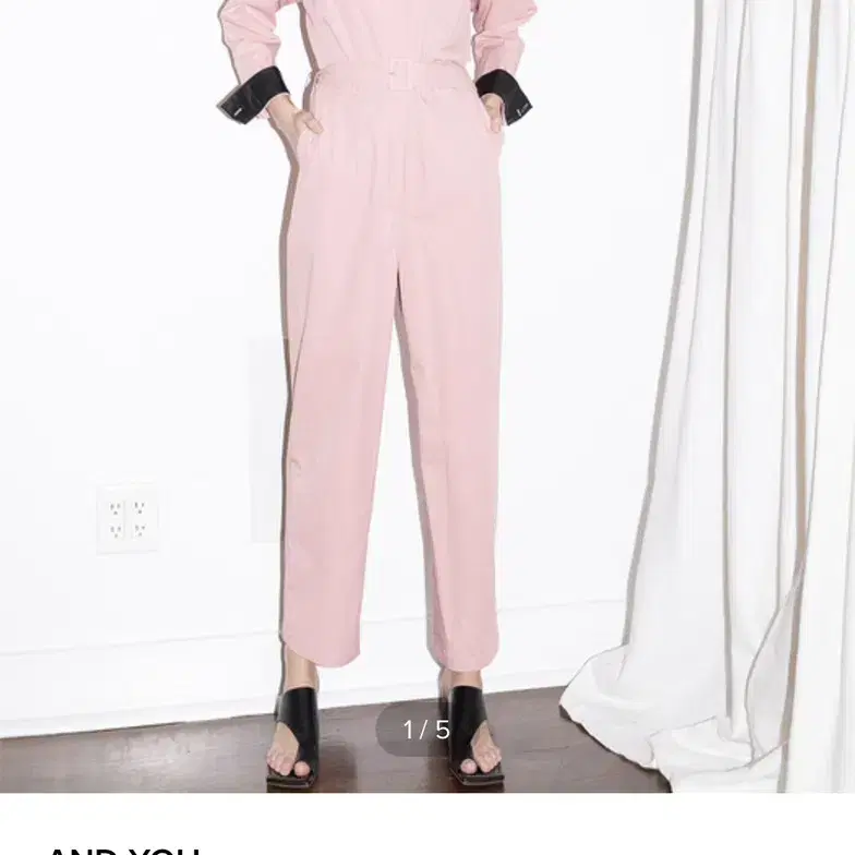 앤유 점프수트 SAINT HONORE Jumpsuit (Baby pink