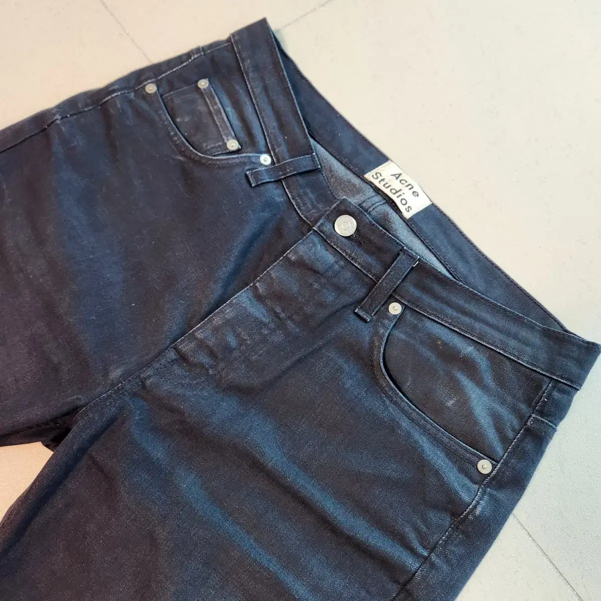 Akne Studios Jin Blue Denim Pants