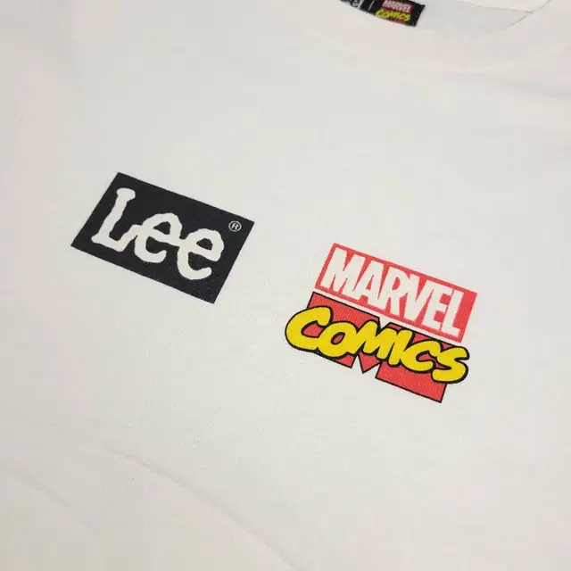 MARVEL 마블코믹스 X LEE 리 JP 화이트 미드로고 아이언맨 카툰