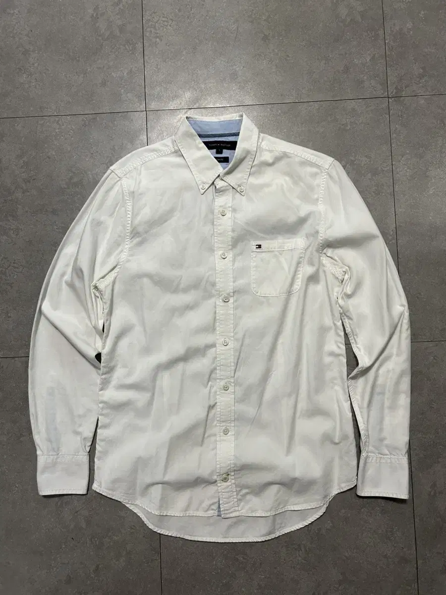 Tommy Hilfiger Oxford Cotton White Color Vintage Slim Fit Shirt 95 size