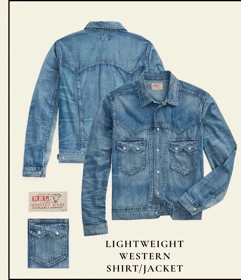 Back in Stock! Double L Jeans RRL Western Jacket