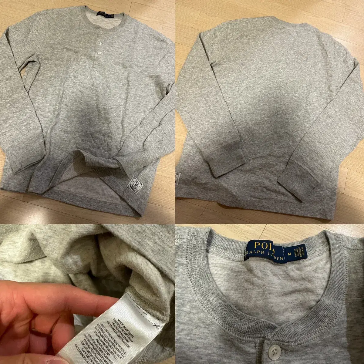 Polo Ralph Lauren Henley neck long sleeve in cotton