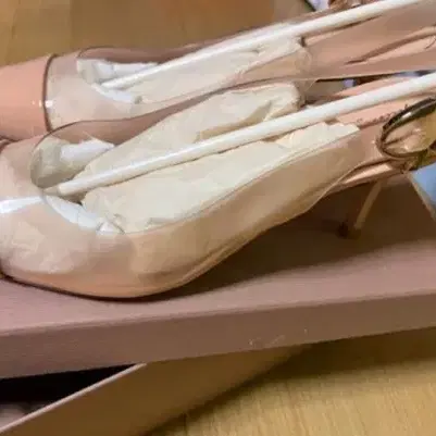 Gianvitto Rossi 지안비토로씨 피치 pvc 슬링백 미사용