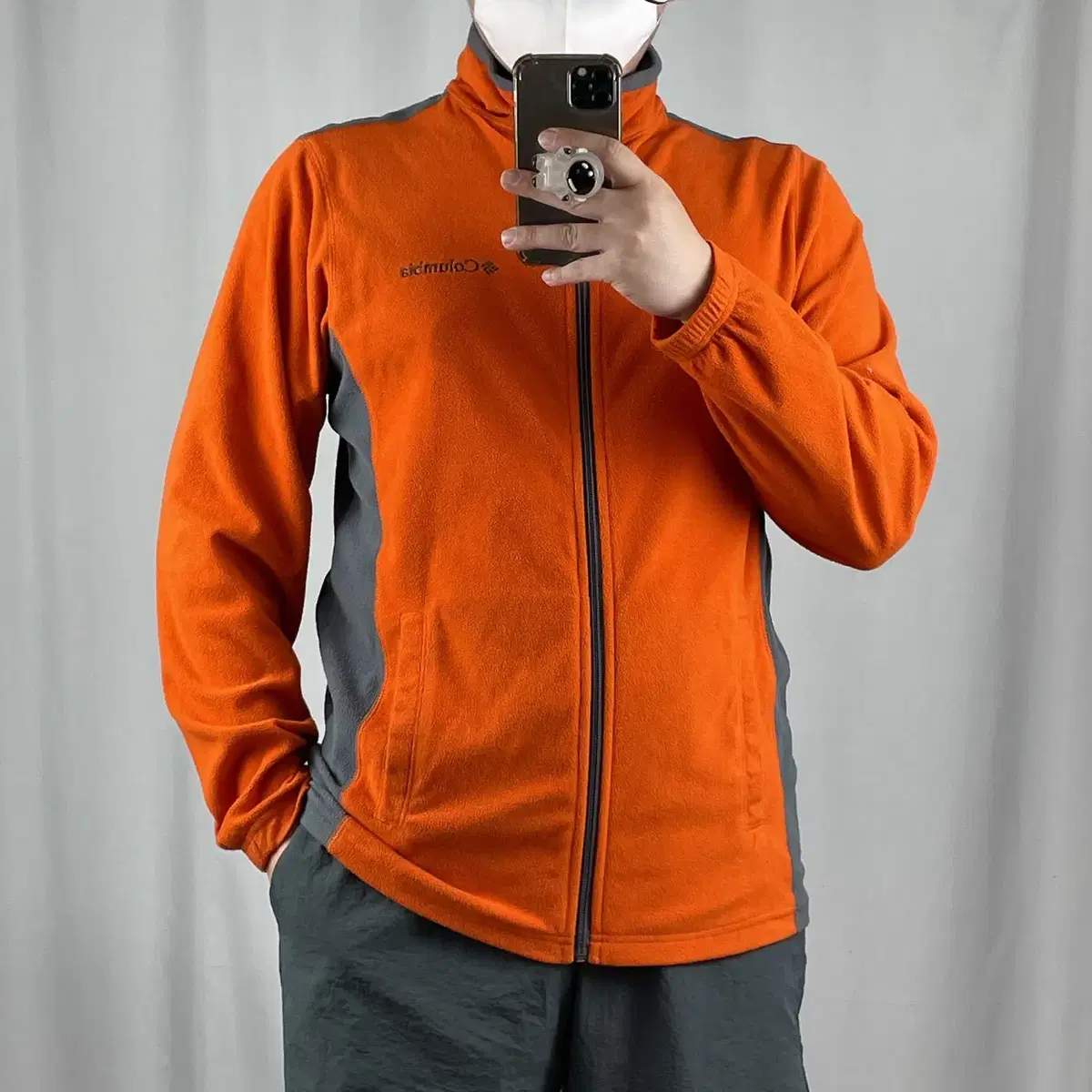 Columbia Orange Zip-up Hooded Jacket S .240503