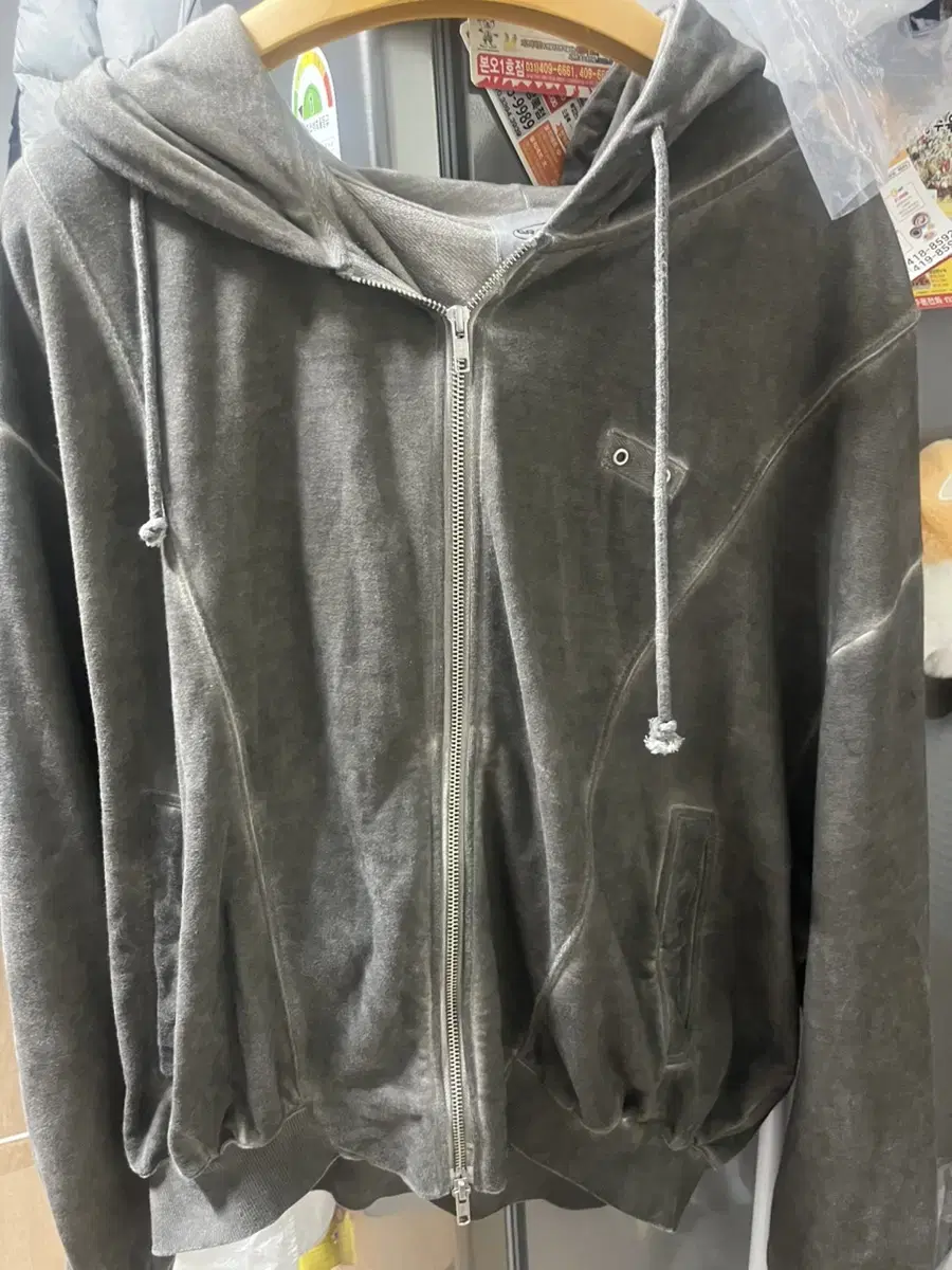 Grayscale Hooded Zipup