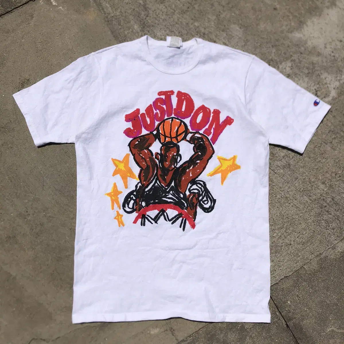 [L~XL] Champion X Just Don 농구 프린팅 반팔티