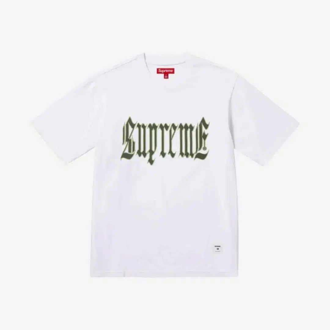 슈프림Supreme Old English Black/White-24SS