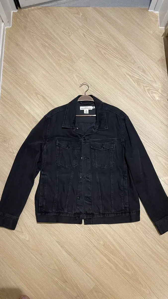 H&M Jeans jacket men,black