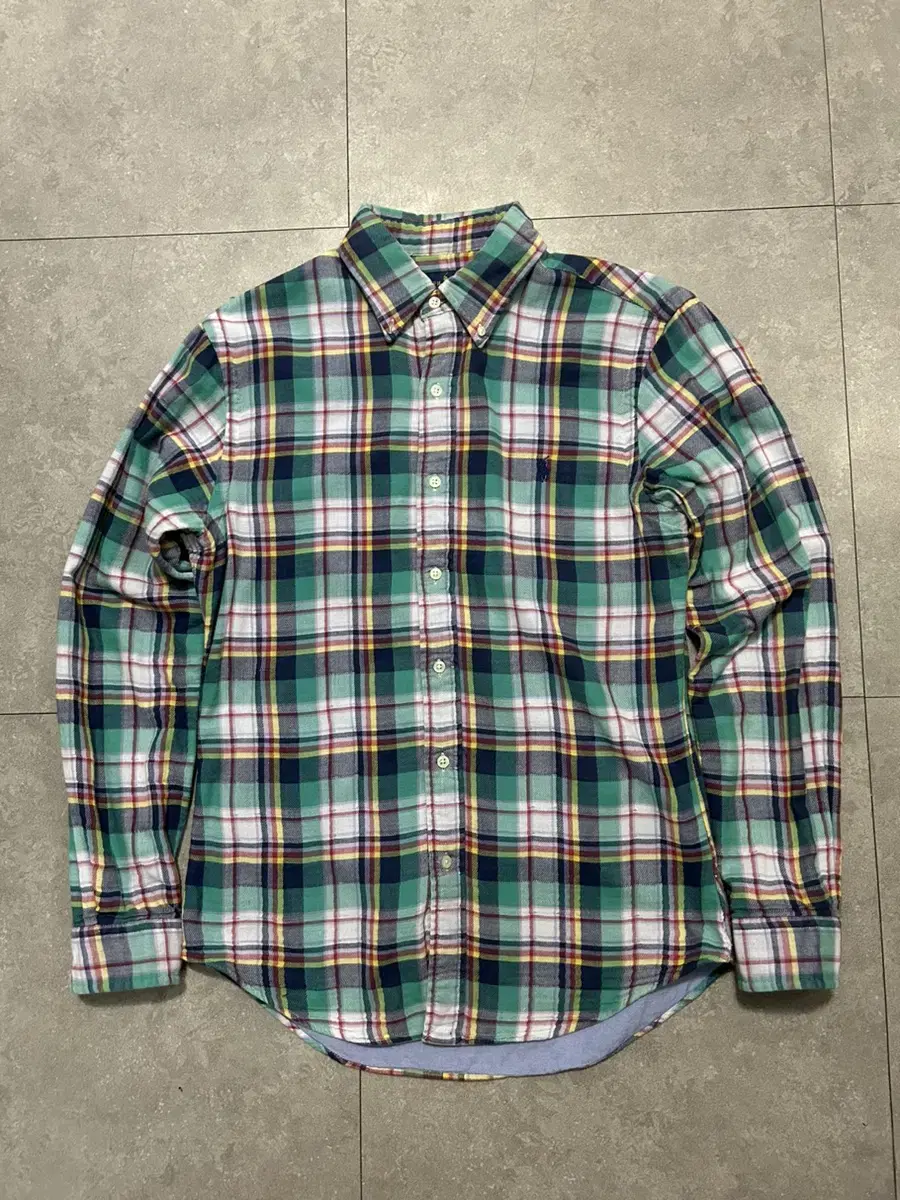 Ralph Lauren Polo Tartan Check Flannel Vintage Work Shirt 95 size