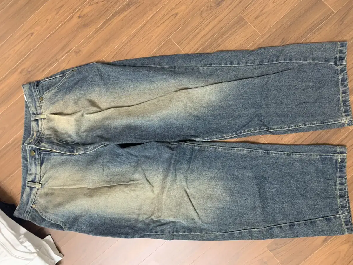 [32] Jeggings Liquid Wide Balloon Denim Pants Western Bloo