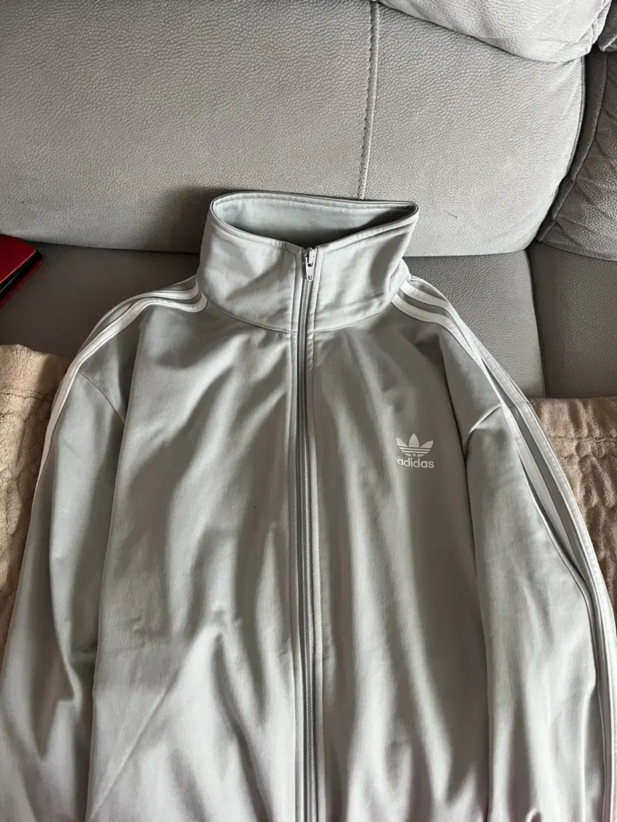 adidas Firebird Tracktop Grey Silver Grey Jersey XL