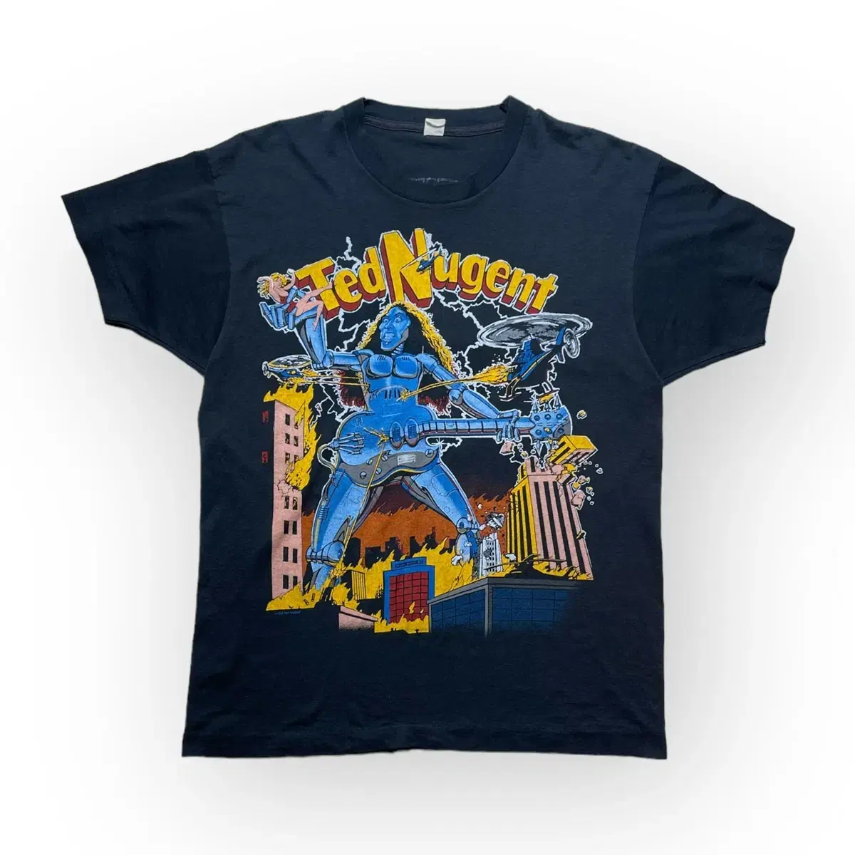 L)80's Ted Nugent Band T-Shirt