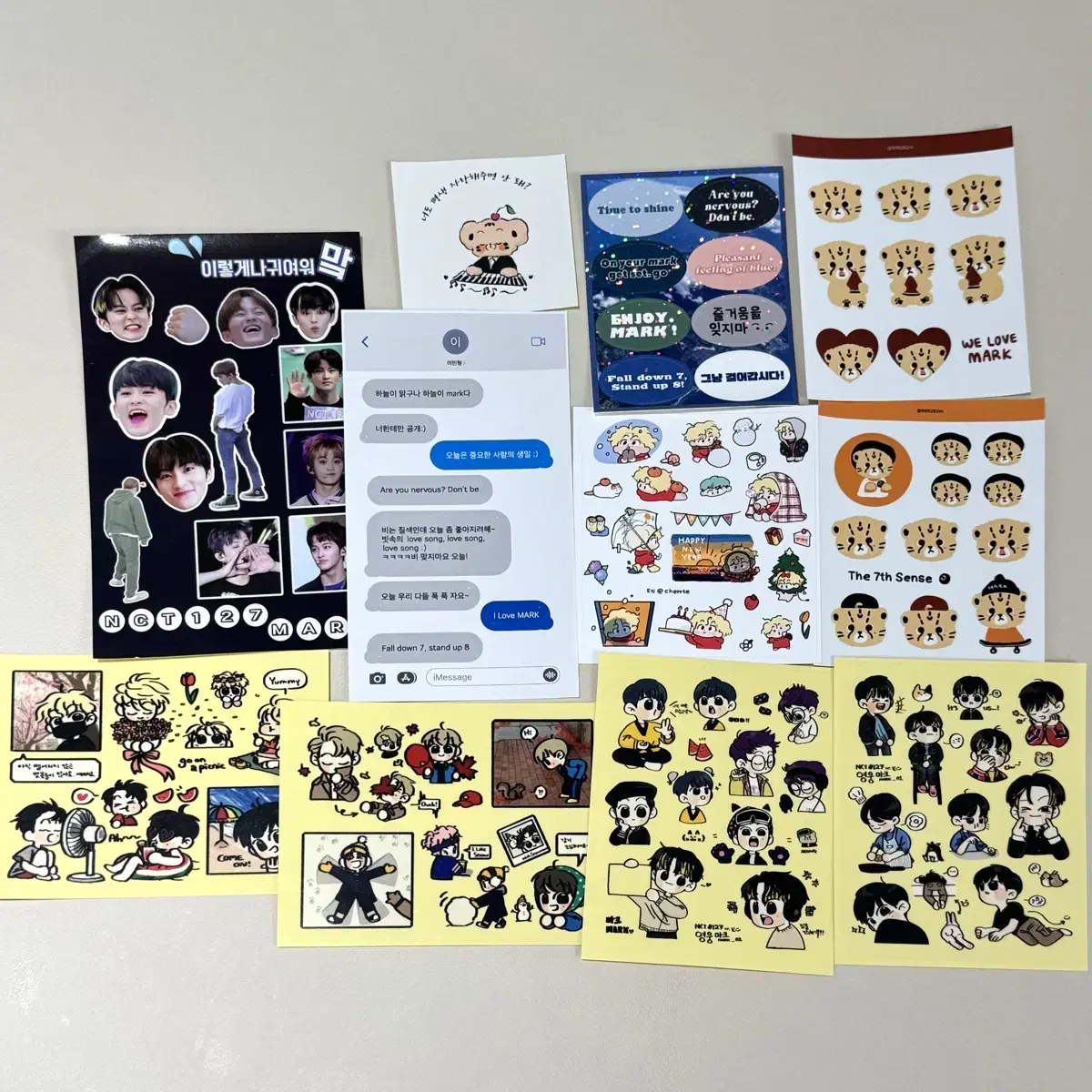 NCT mark sticker wts sticker Tool Café Pre-order Benefit