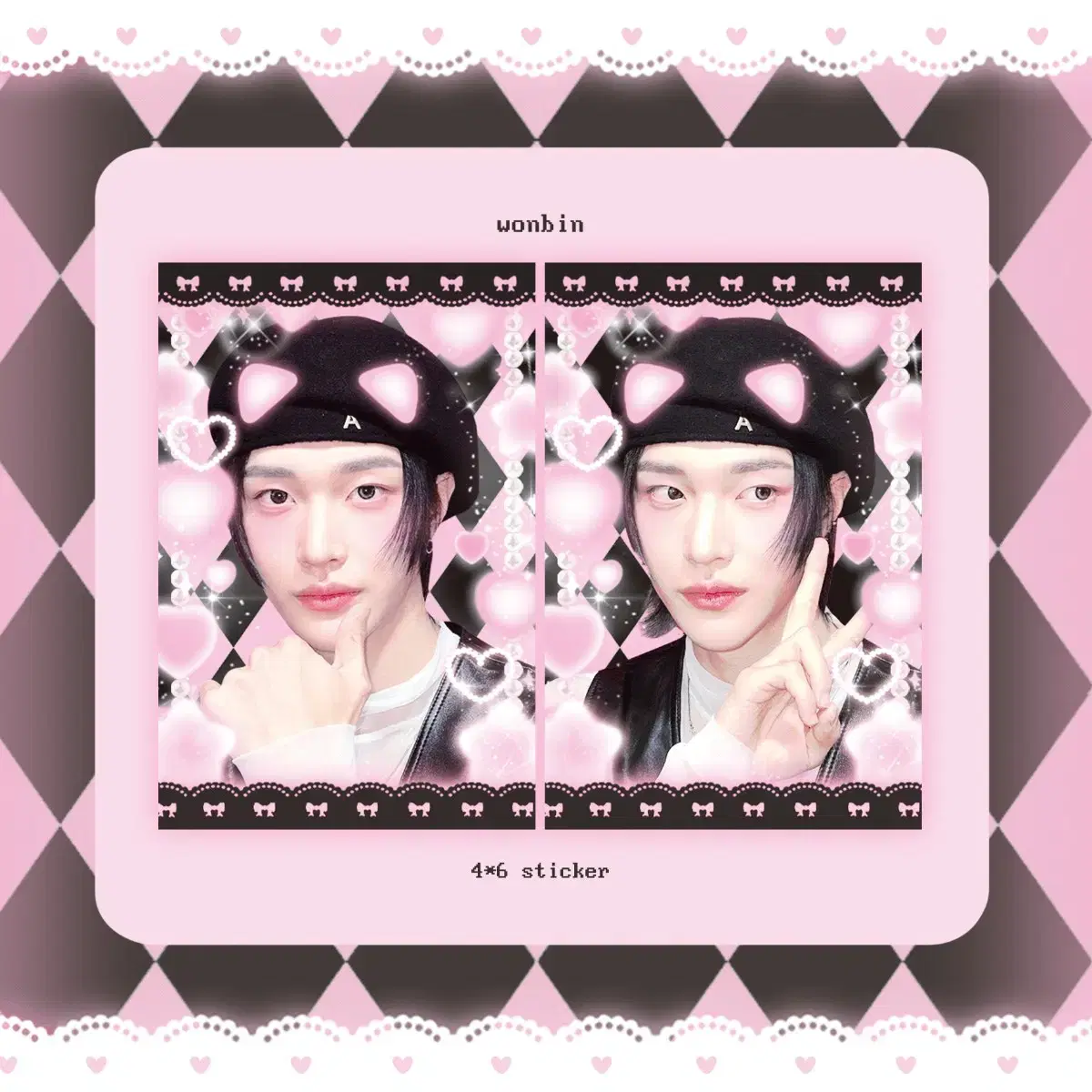 Rize wonbin unofficial goods purikura sell /Ranbak Pans photocard Photomatic