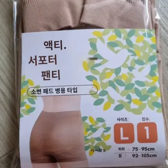 일본수입 사각 기능성 여성팬티 L