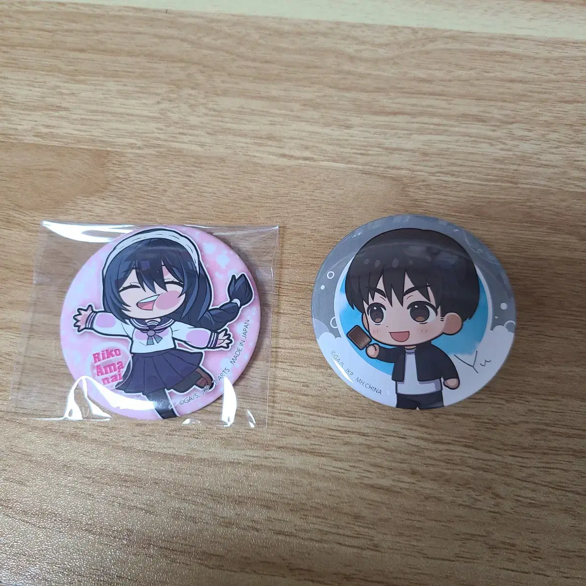 Zuu Spinning Can Badge Rico, Haibara (New)