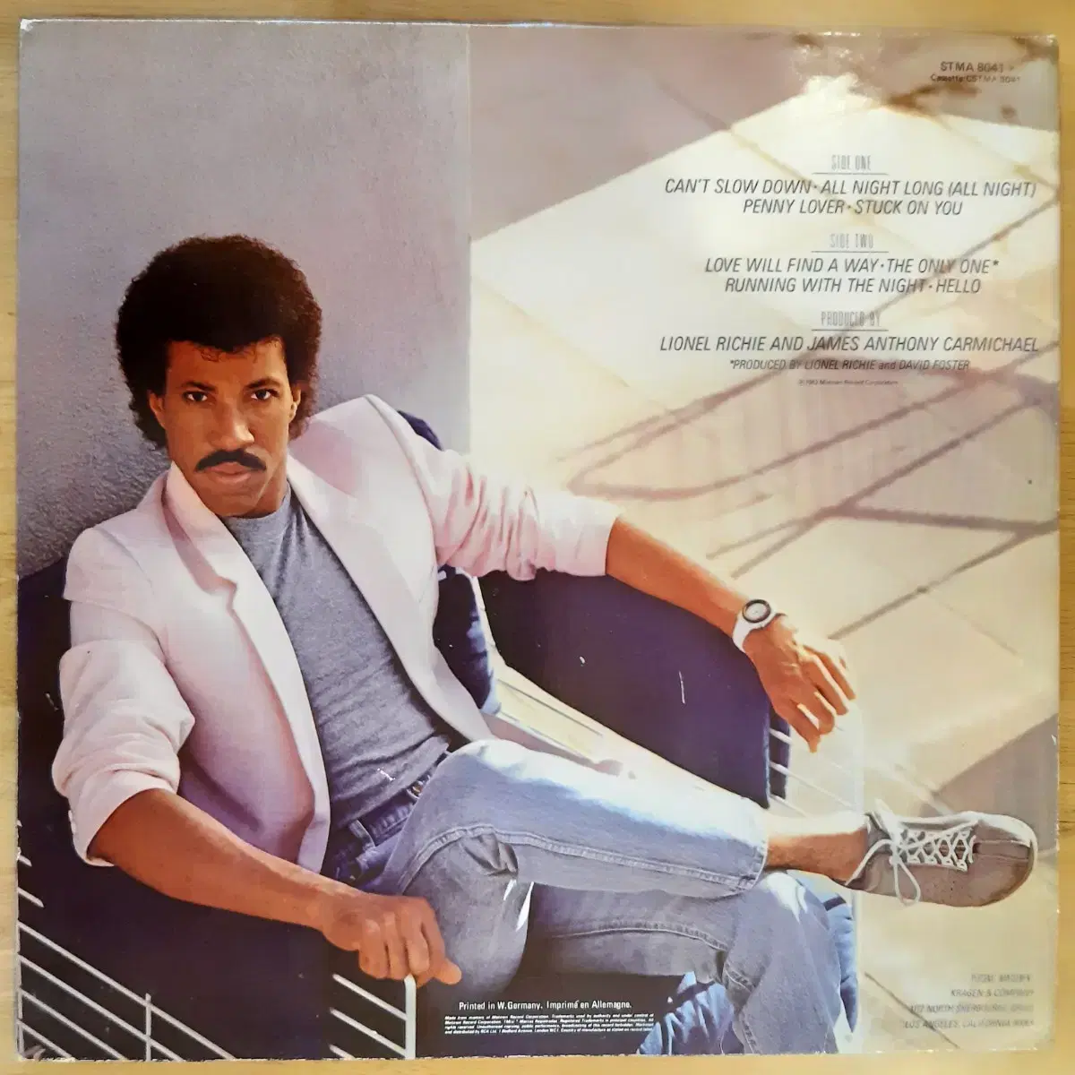 Lionel Richie can't slow down lp