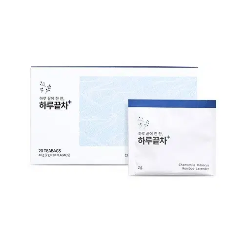 슬룸 하루끝차 차 캐모마일 라벤더 루이보스 히비스커스 삼각 티백 1Box