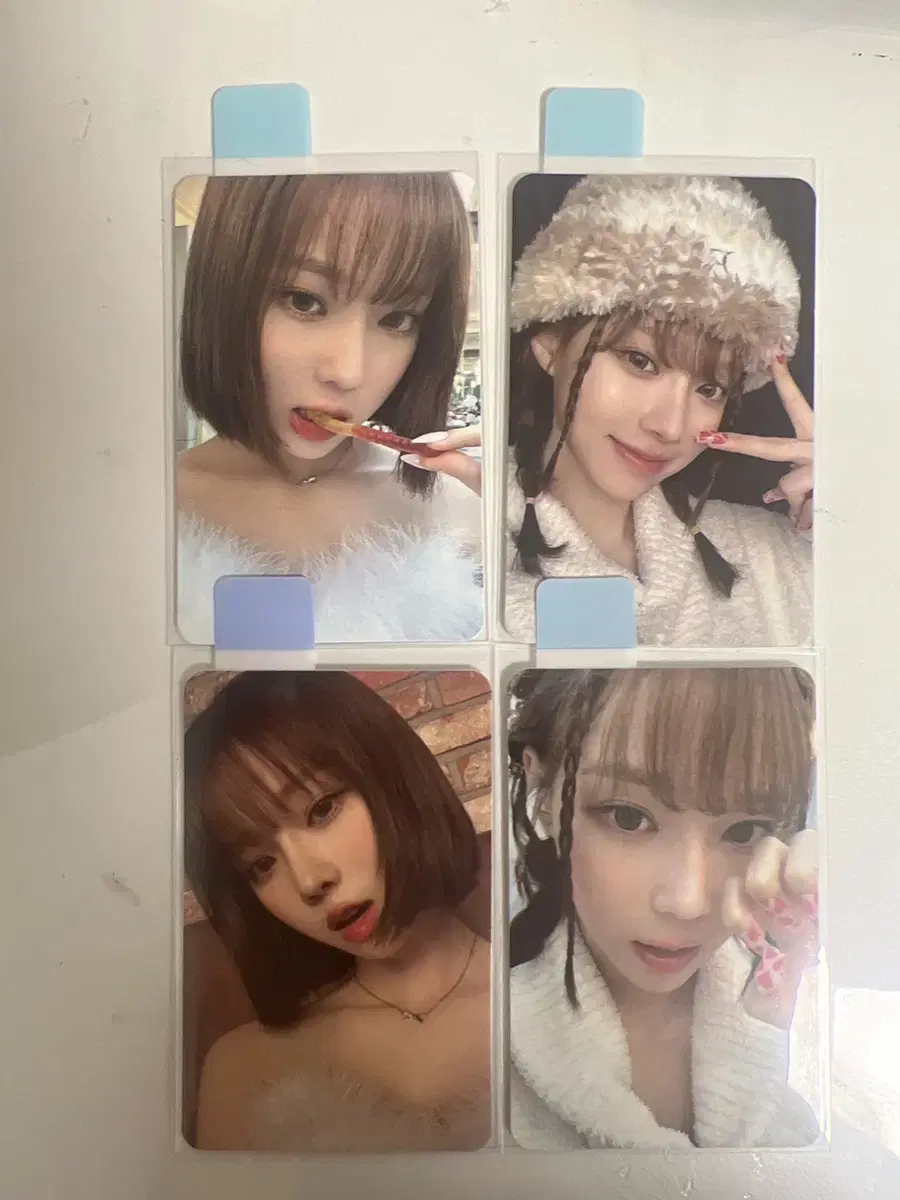 Pink Christmas winter photocard WTS