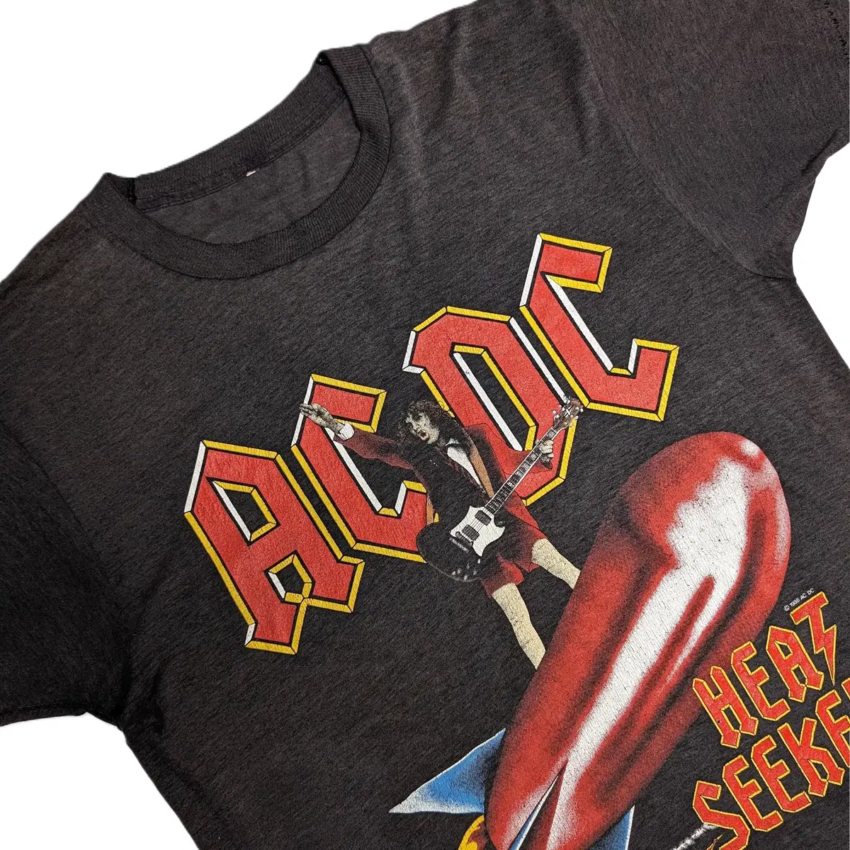 AC/DC 1988 Heat Seeker World Tour 반팔 티셔츠