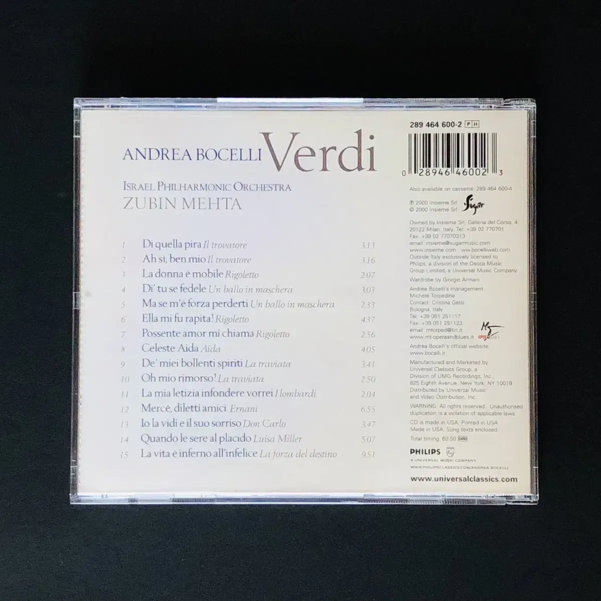 [CD중고] Andrea Bocelli / Verdi