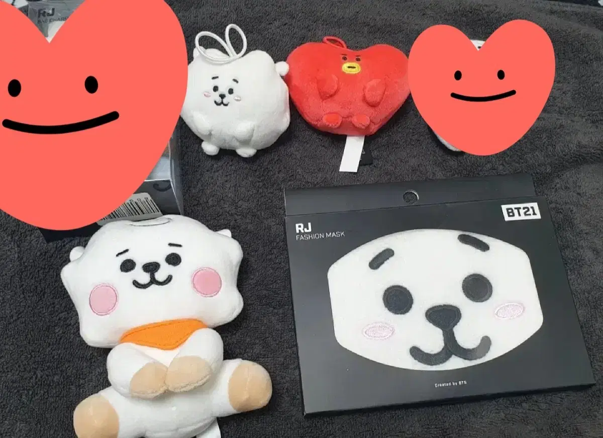 일괄> 알제이 RJ 알케이 석진 JIN 굿즈 BT21 인형 BTS 백참