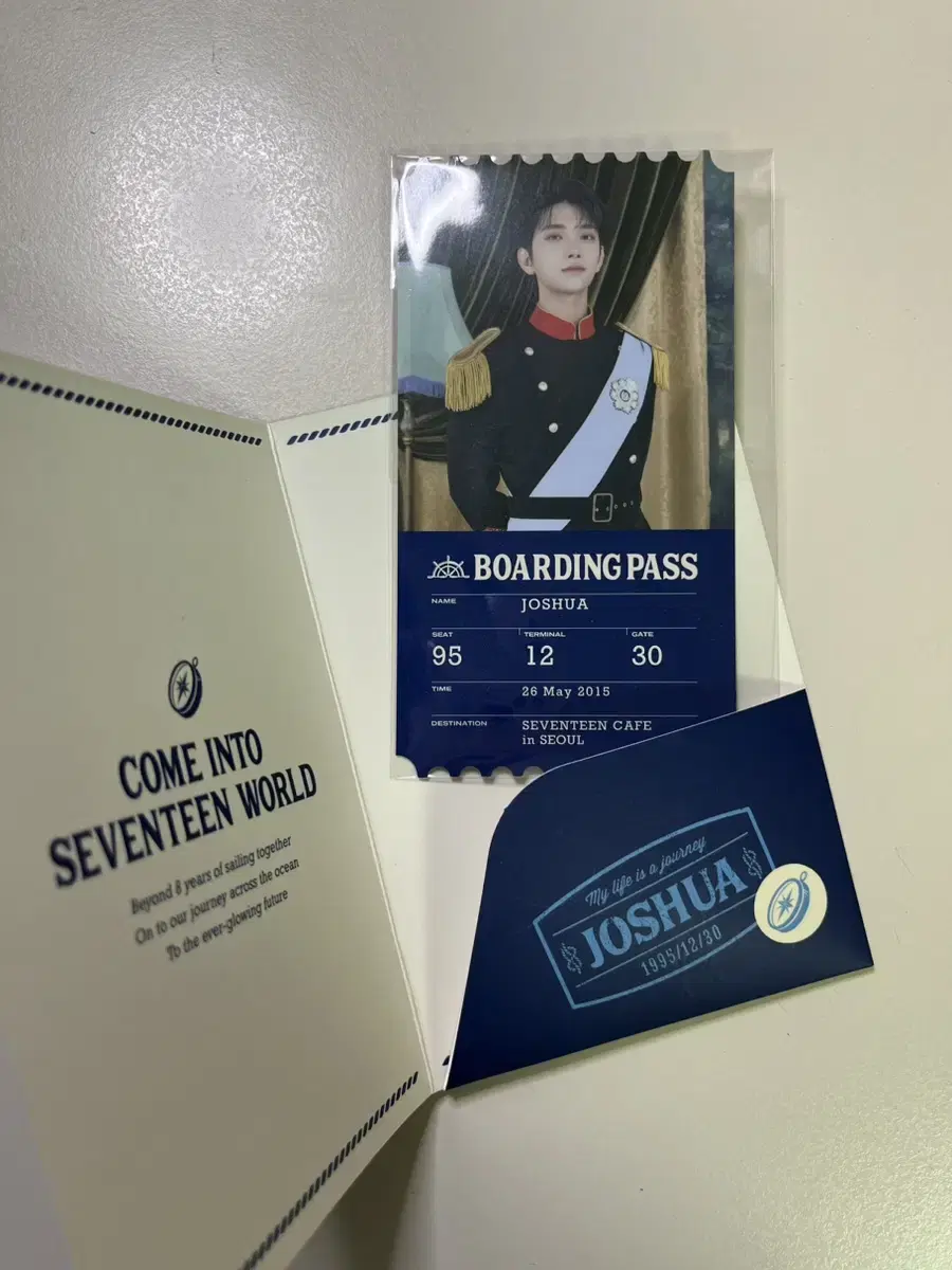 2022 SEVENTEEN Café joshua sealed Ticket Photo Cost Half-priced Delivery (Half-priced Delivery available)