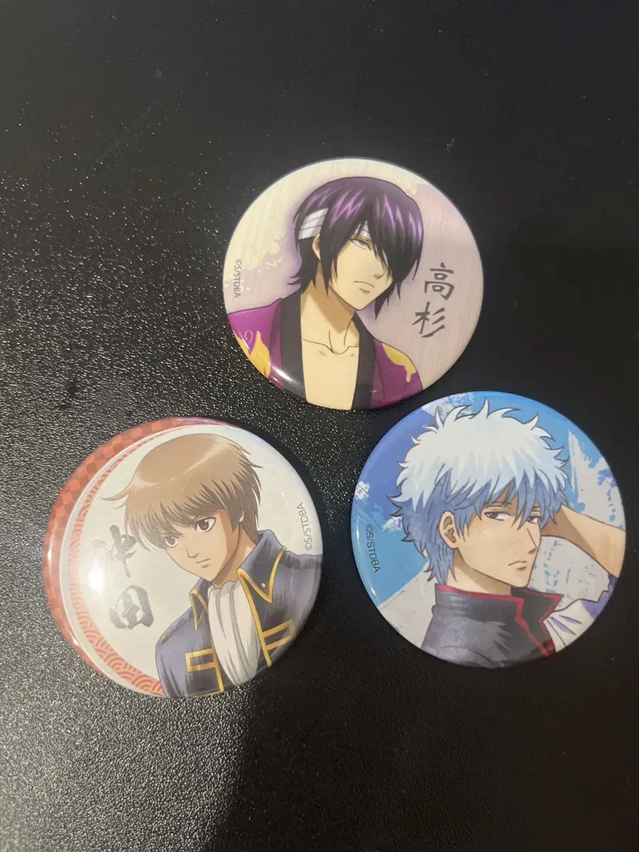 Gintama Gintoki Sogo Takasugi Can Badge