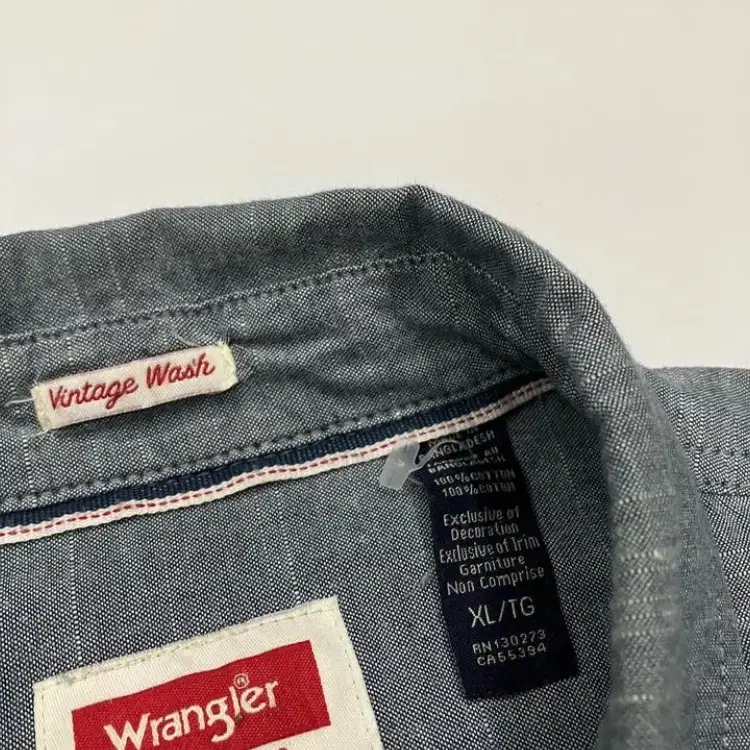 Wrangler 랭글러 빈티지워싱 워크셔츠