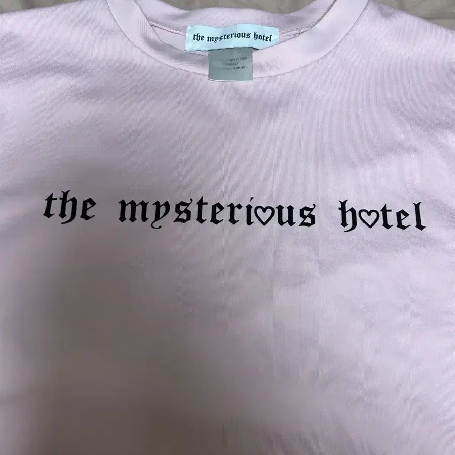 더미스테리어스호텔 베이비스판탑 핑크 the mysterious hotel