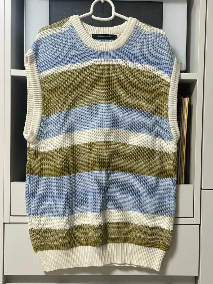 Striped knit vest