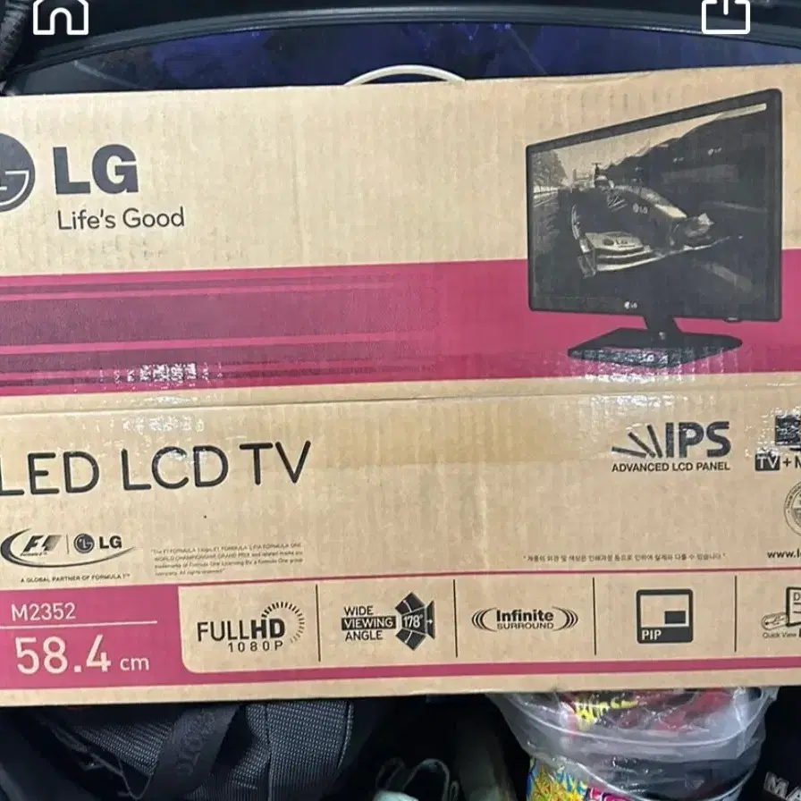 LG TV겸모니터 MX2382 미개봉: 상태 판매 합니다