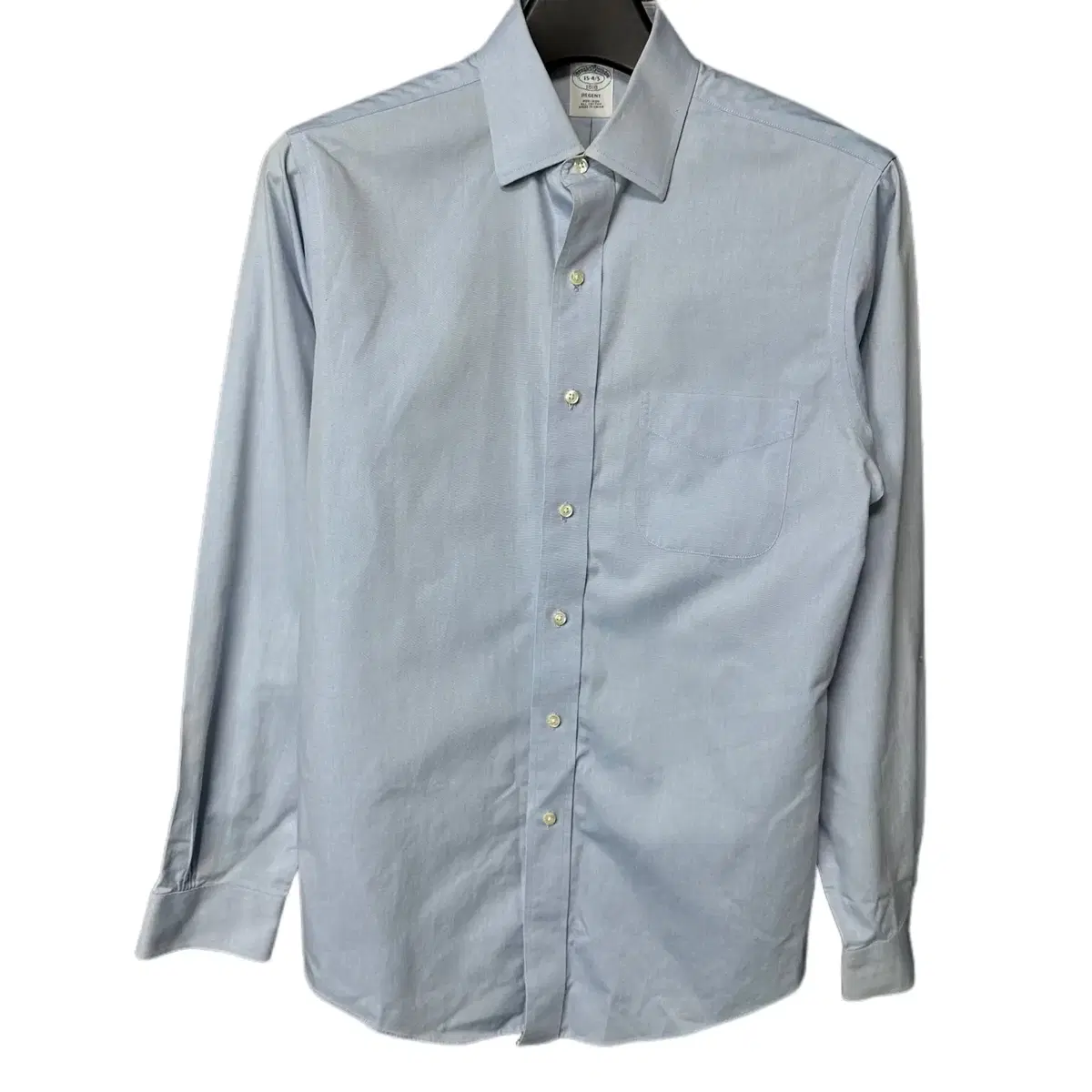 L Brooks Brothers Sky Blue Solid Shirt