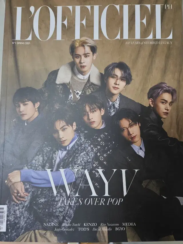 웨이션브이 wayv 로피시엘 잡지 웨이션 표지