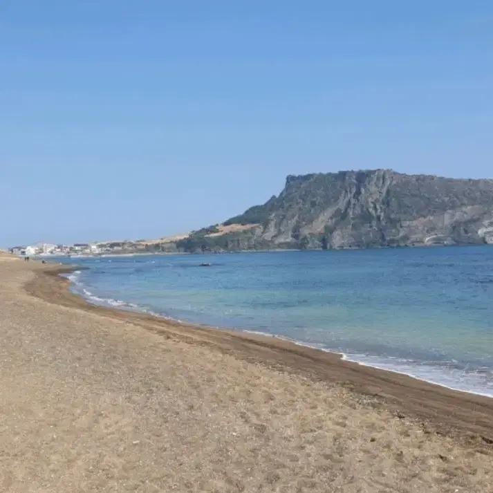 수석 평원석 "성산일출봉 쌍폭 평원경" 산수경석 자연석