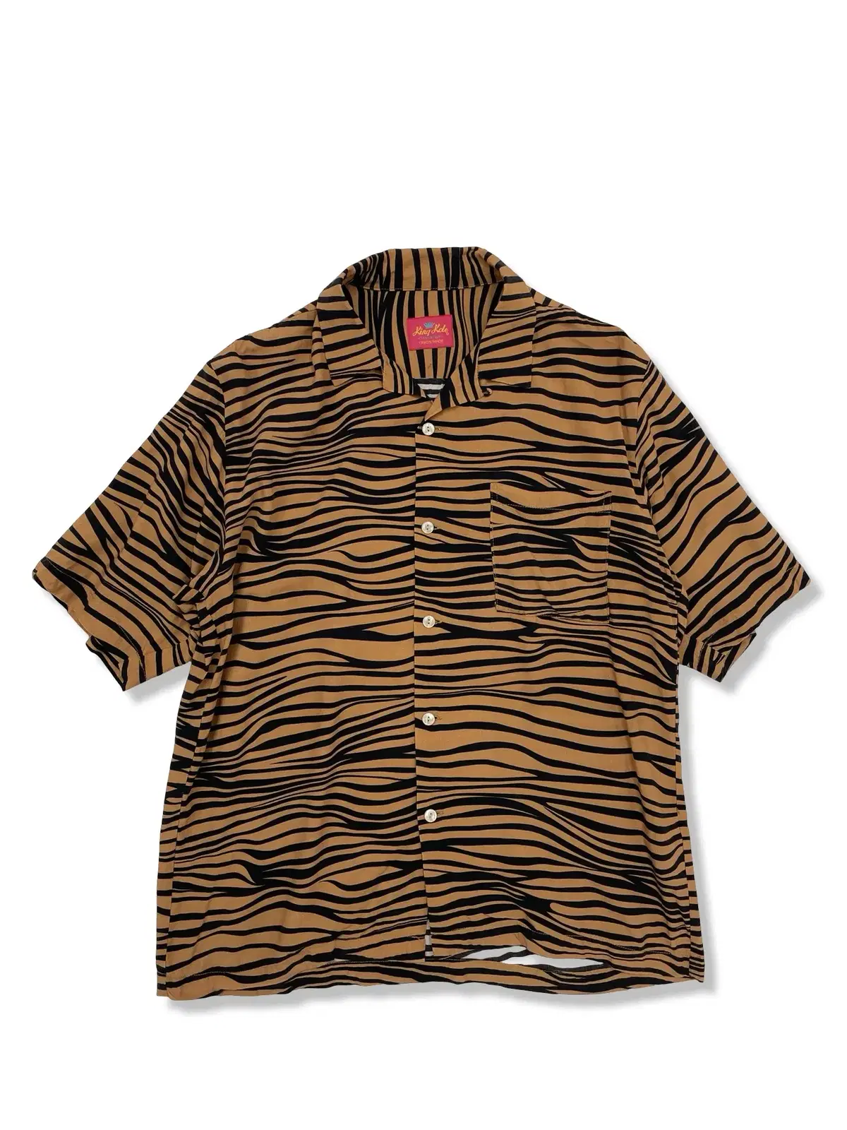 Journal Standard Open kara zebra rayon short sleeve shirt