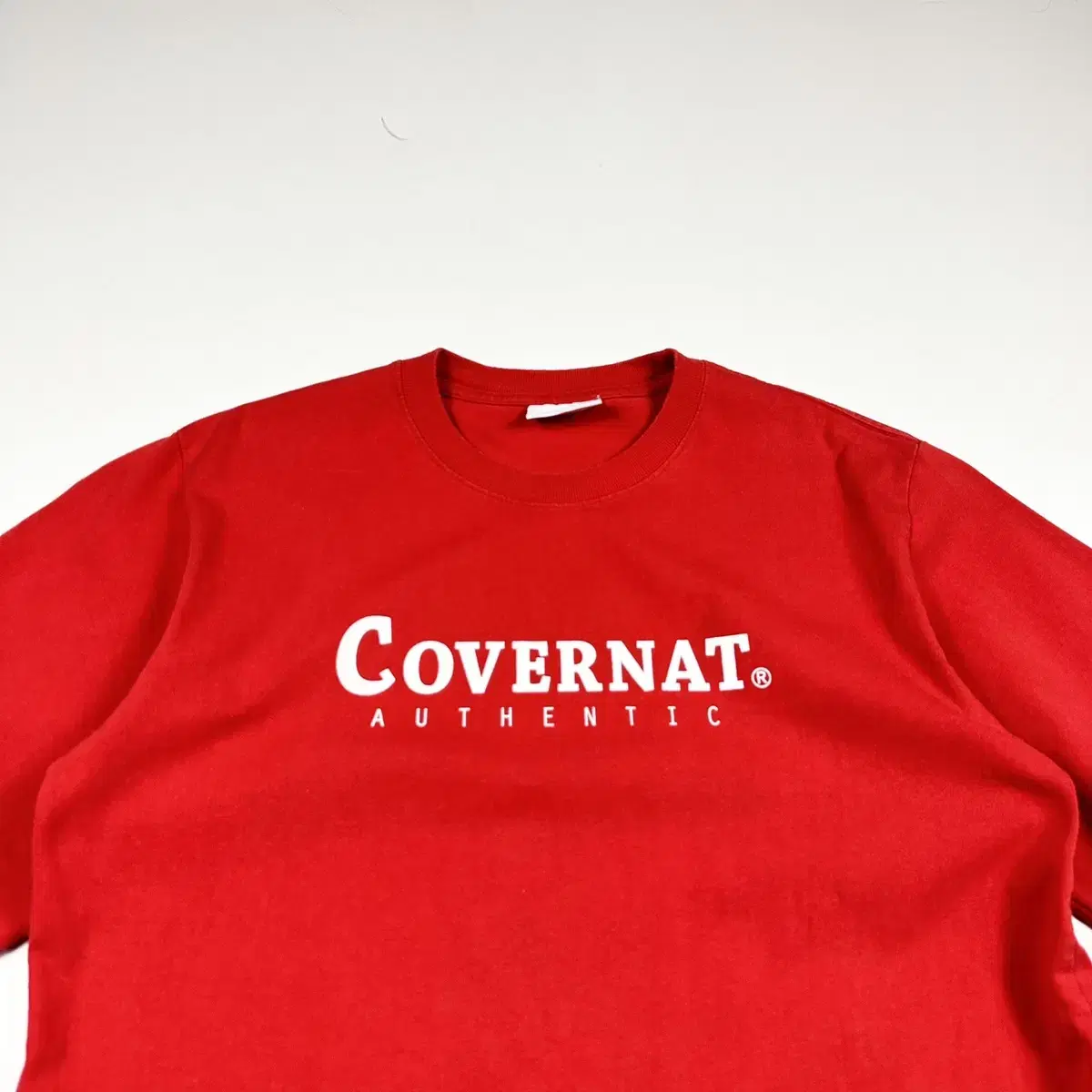 Covernat Initials Red Short Sleeve T-Shirt (true to size XL)