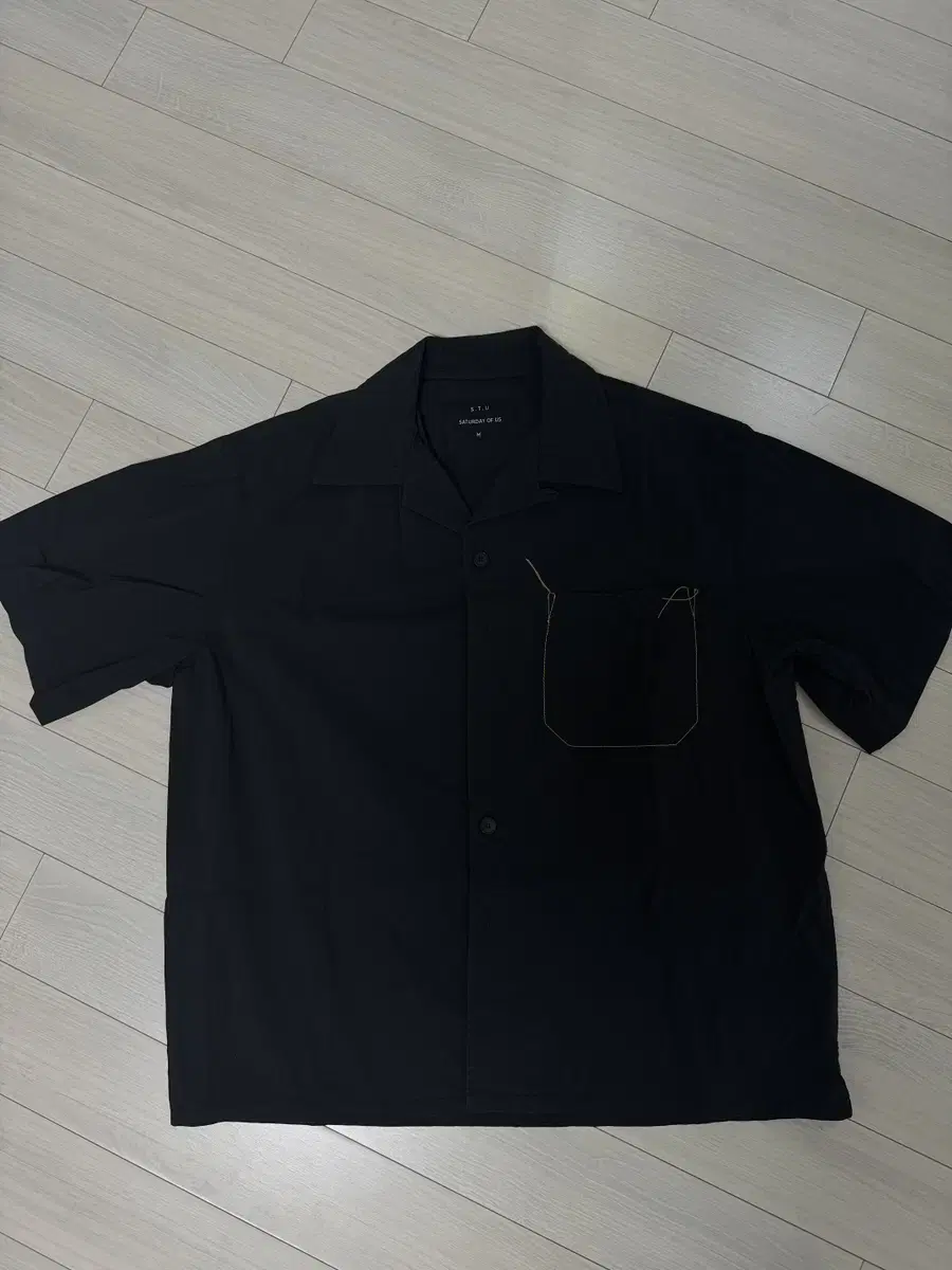 STU Short-sleeved shirt black, size M