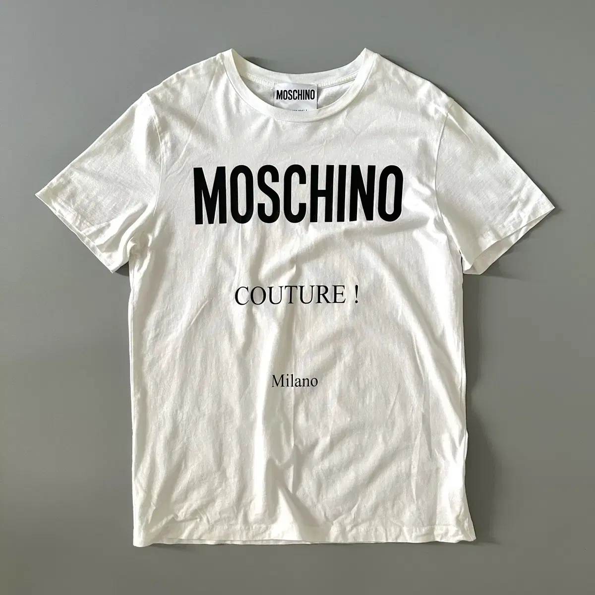 모스키노 moschino 로고 여성 반팔 티셔츠