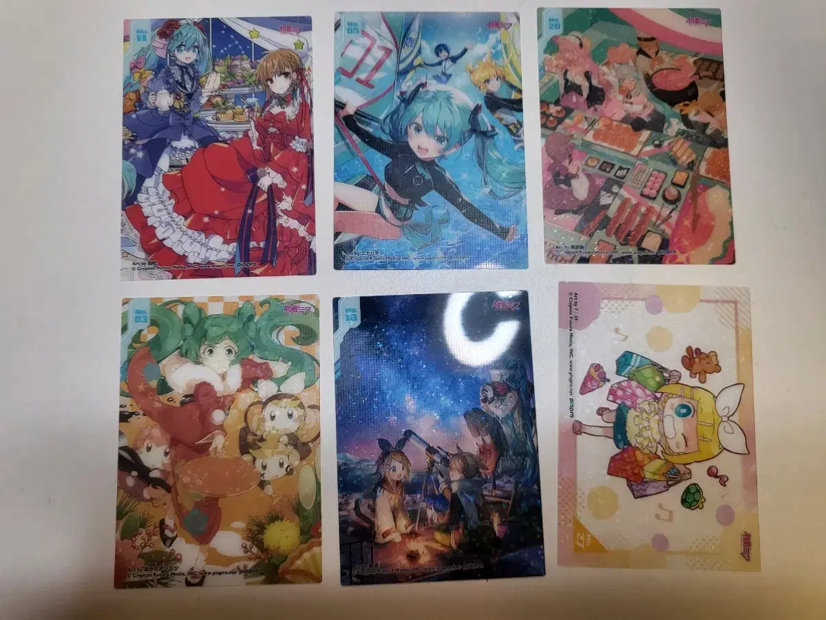 Vocaloid Official photocard Hatsunemiku Kagaminerin Ren Megurine Ruka Kaito Meiko