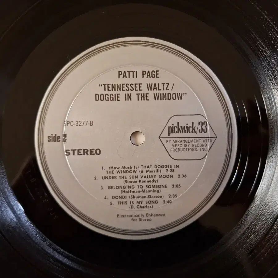 미국원반/Patti Page - Tennessee Waltz LP