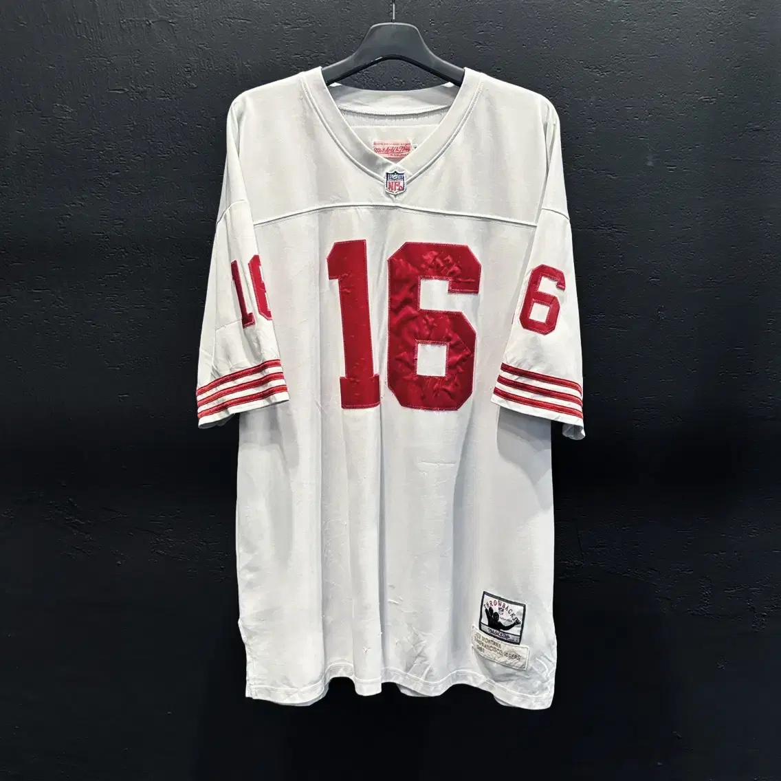 NFL 80s 화이트 조 몬타나 풋볼 져지 샌프란시스코 49ers