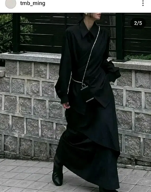 (새상품) 트리밍버드 스커트  Layered Drape Skirt