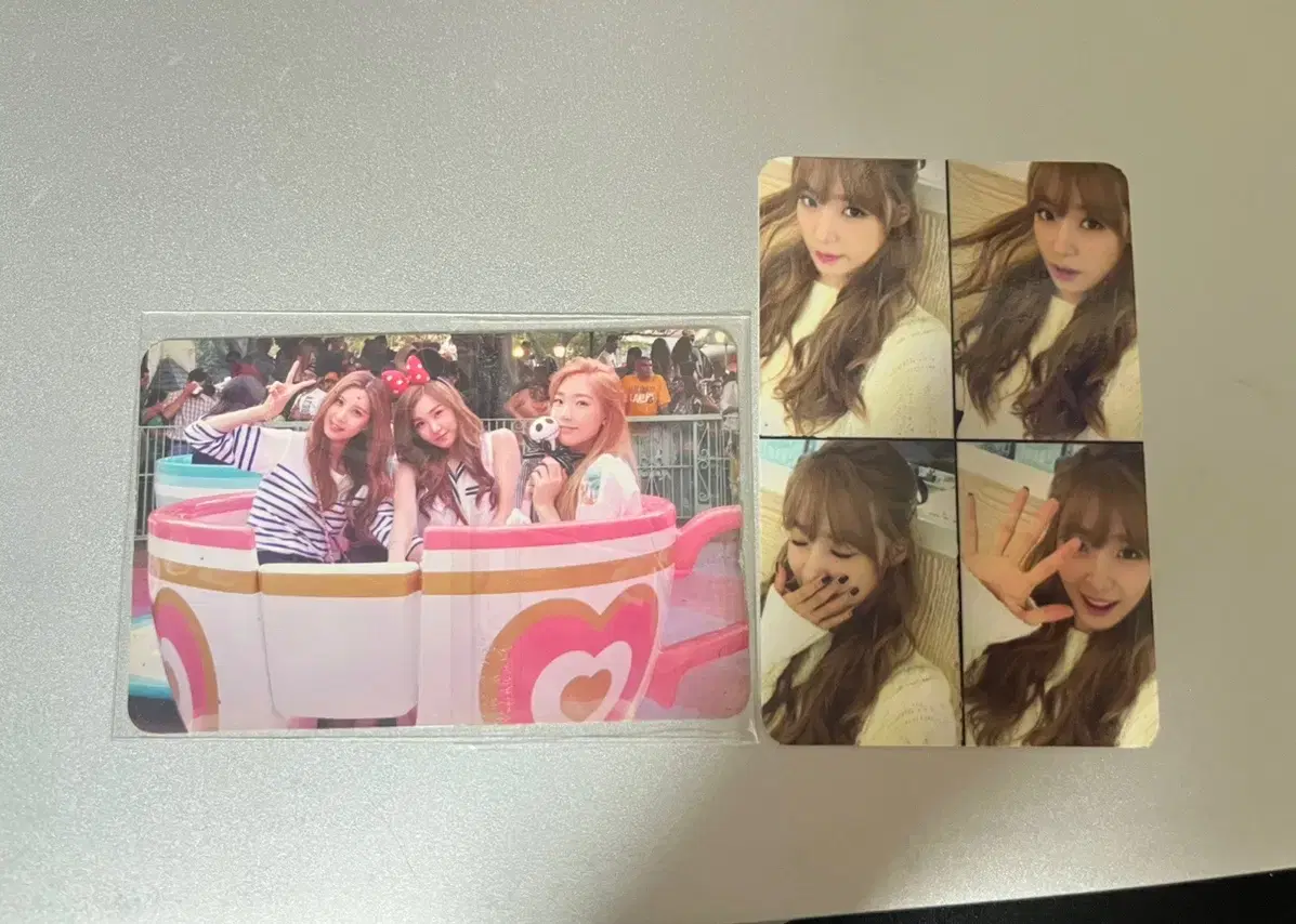 Two girls generation tattersall hala photocards.