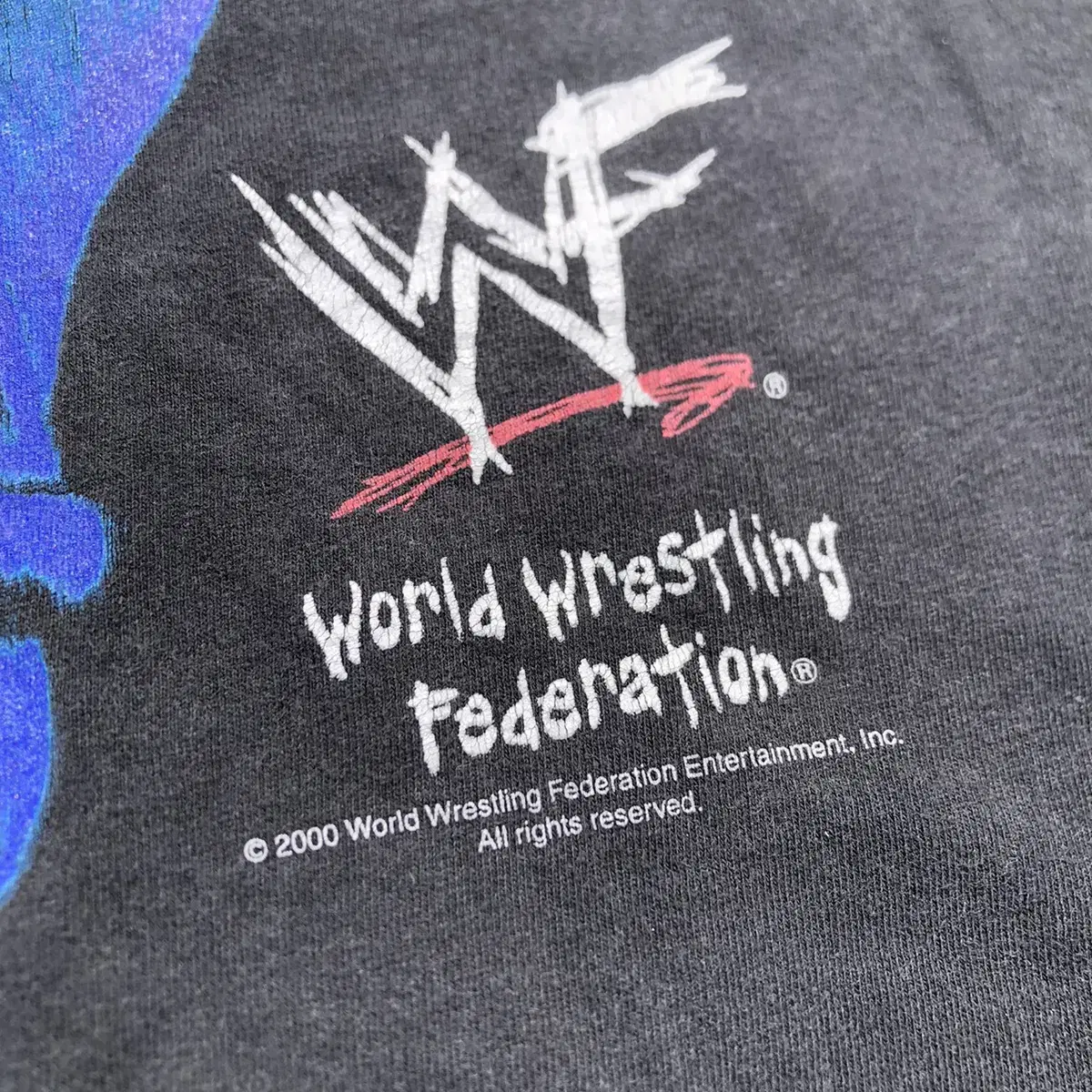 [3XL] 00s WWF The Rock 더락 프린팅 반팔티