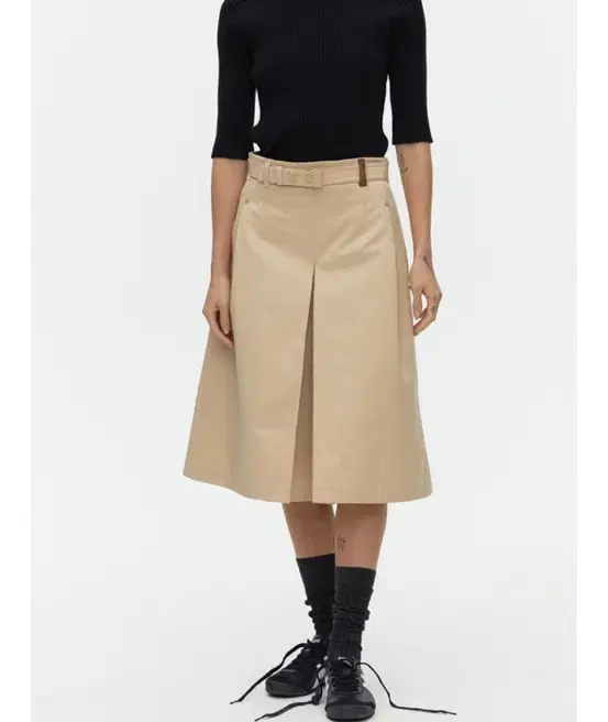 ahwe 아위 belted culotte 스커트 베이지