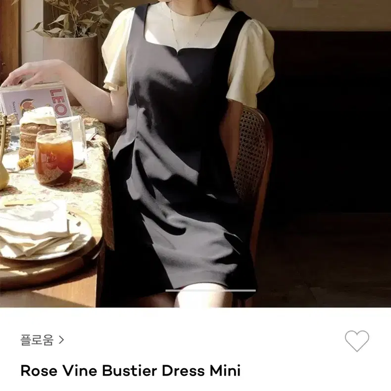 플로움 Rose Vine Bustier Dress Mini