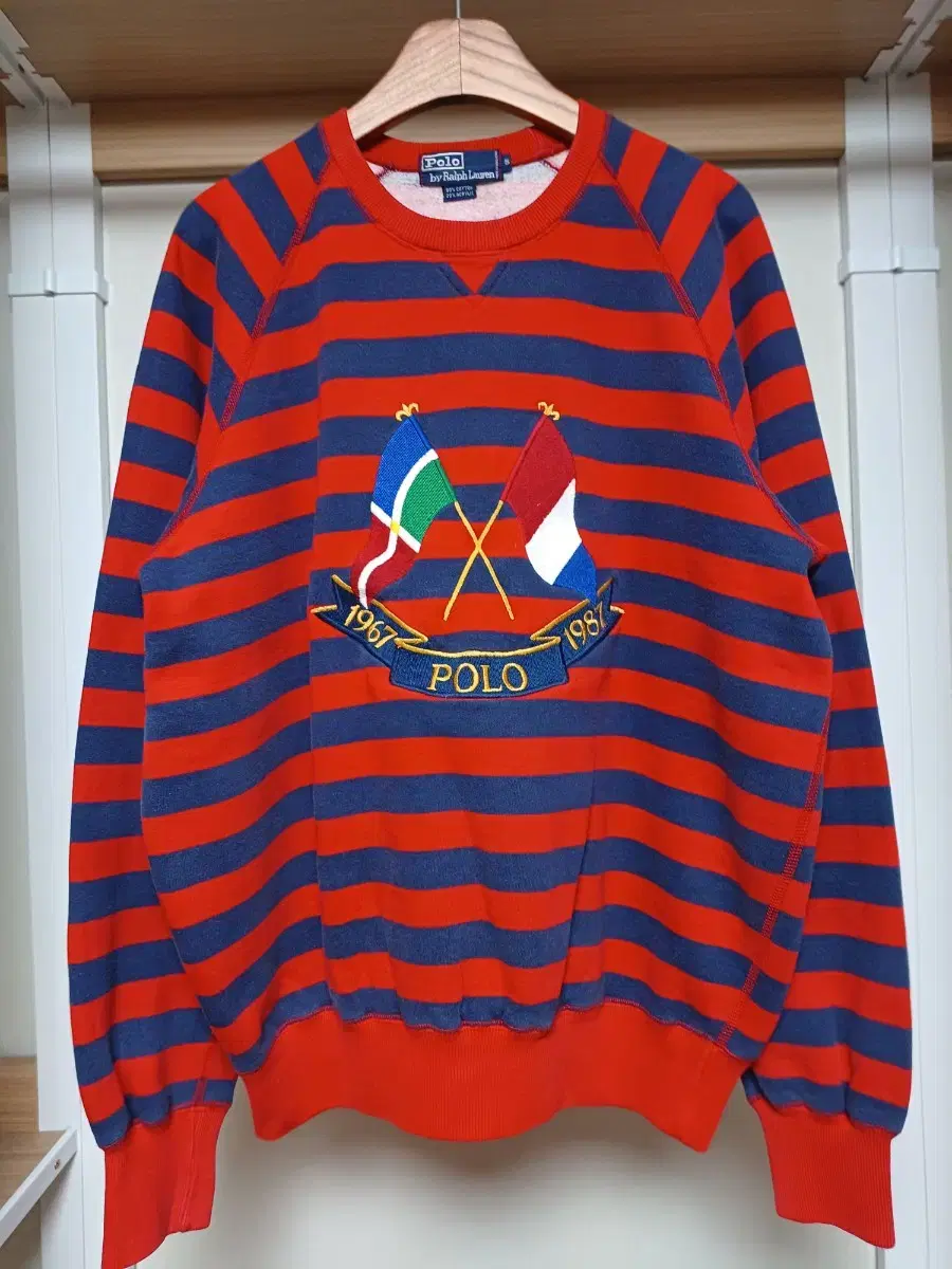 원판 1987 년 폴로 맨투맨 스웻셔츠 랄프로렌 polo ralph