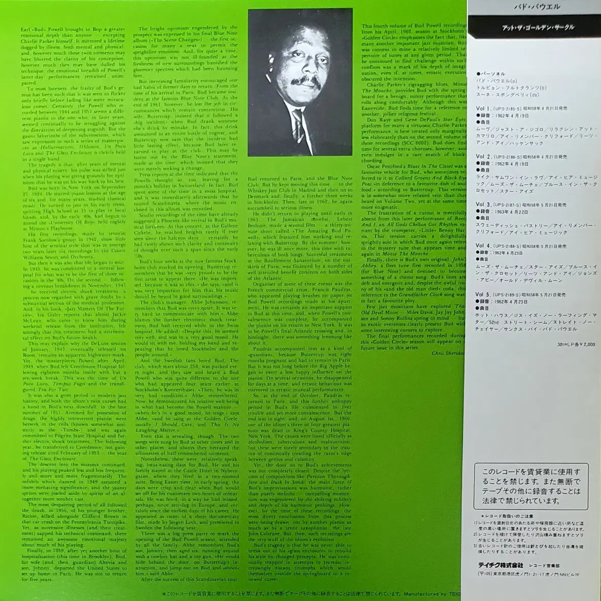 LP ㅡ JAZZ  / BUD POWELL 수입명반